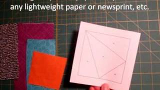 Paper Piecing Made Easy Tutorial [upl. by Ajet]