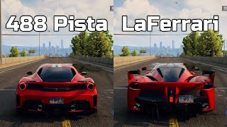 NFS Unbound Ferrari 488 Pista vs Ferrari LaFerrari  WHICH IS FASTEST Drag Race [upl. by Minabe842]