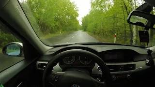 BMW e90 rain driving amp drit 320d [upl. by Souza]