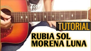 Como tocar Rubia Sol Morena Luna  Caramelos de Cianuro en guitarra Tutorial [upl. by Standush]