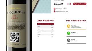 Info di smaltimento e info nutrizionaliin digitale Con lEtichetta Digitale di Giunko [upl. by Jobyna535]