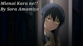 Mierukochan OP Full「Mienai Kara ne」By Sora Amamiya  Lyrics amp Kanji amp Indo [upl. by Acile]