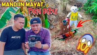 DRONE MENANGKAP UPIN MANDIIN MAYAT PAKAI DARAH [upl. by Rushing]