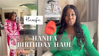 Hanifa Birthday Haul  Zoe Padded Slides Unboxing  Soraya Maxi Dress  BlackOwned Luxury Brands [upl. by Henrik]