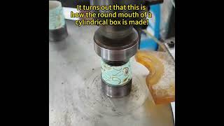 It turns out that this is how the curling of a cylindrical box is done [upl. by Hteboj]