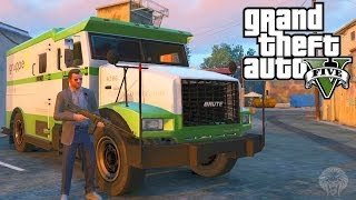 GTA 5 Money Truck Locations Offline  How To Make Huge Money Robbing Security Trucks [upl. by Avigdor]