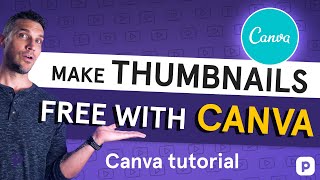 Canva tutorial  How to make thumbnails with Canva [upl. by Enytsirk]