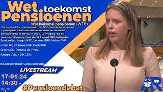 Terugkijken Wet toekomst pensioenen WTP  Pensioendebat Debat nieuwe pensioenwet  Tweede Kamer [upl. by Ayidah944]