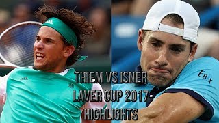 Dominic Thiem Vs John Isner  Laver Cup 2017 Highlights HD [upl. by Huang]