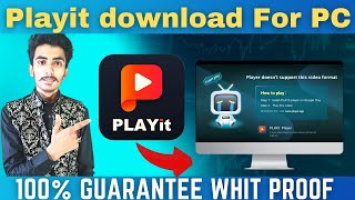 How to Download playit for PC problem solve Window 7810100 workingAhmad technical [upl. by Cadel105]