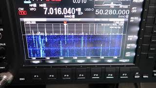 TS890 and IC7610 panadapter and waterfall side by side [upl. by Alikam508]