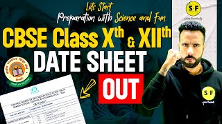 Date Sheet Out Class 10th amp Class 12th CBSE Board Exams 202324  CBSE Date sheet PDF [upl. by Qulllon]