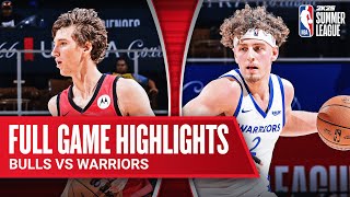 BULLS vs WARRIORS  NBA SUMMER LEAGUE  FULL GAME HIGHLIGHTS [upl. by Cirdahc]