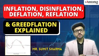 What is Inflation Disinflation Deflation Reflation amp Greedflation Explained  UPSC Economy [upl. by Mcgray]