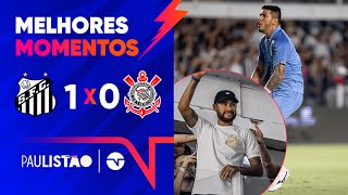 NEYMAR ESTEVE NA VILA VIU JOÃO PAULO FECHAR O GOL E O TIMÃO SE COMPLICAR SANTOS 1X0 CORINTHIANS [upl. by Watkin47]