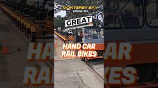 Monterey Bay Rail Bikes Handcar tours  Experiencing the historic tracks monterey insta360x3 [upl. by Florance]