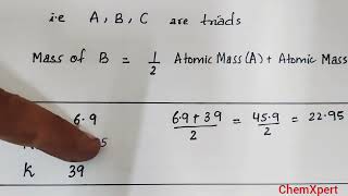 Dobereiners TriadsPeriodic classification of elements Class 10 Science Chapter 5 [upl. by Haroved]