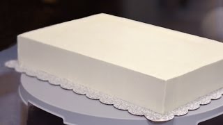 How to Frost a Half Sheet Cake [upl. by Nalro]