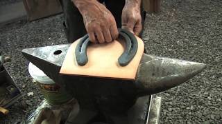 Shoeing a Draft Horse  Tips and Techniques Part 3 Front Hoof Shoeing [upl. by Gower]