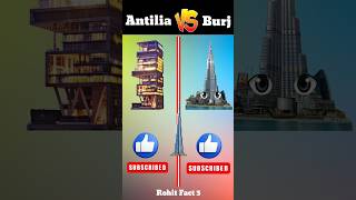 Antilia Vs Burjkhalifa ❓shorts [upl. by Tower]