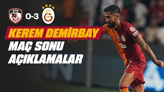 📺 Kerem Demirbay’ın maç sonu açıklamaları  GFKvGS [upl. by Eleynad146]