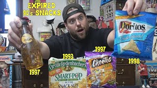 Expired 90s Snack Challenge Courtesy of Nick S  LA BEAST [upl. by Jenilee47]