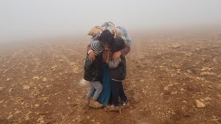 Amidst the Elements A Nomadic Womans Struggle for Shelter in a Mountain Storm [upl. by Yttel]