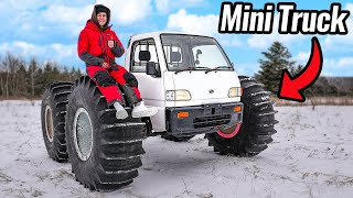 Mini Truck on 6 Foot Tall Wheels [upl. by Alika]