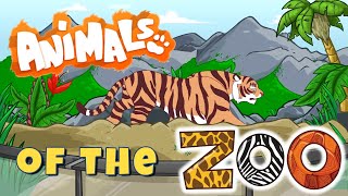 Alphabets of the Zoo  Letters with Zoo Animals  Animal Phonics [upl. by Magas]