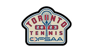 2023 OFSAA Tennis  HSGS  SF  Kendra Osa vs Dasha Ossipov [upl. by Eixor246]