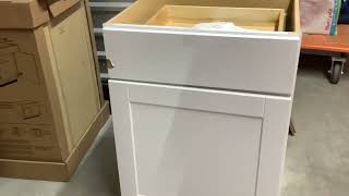 Tiny Shed Cabin Bargain shopping Home Depot cheap on clearance kitchen cabinets [upl. by Let205]