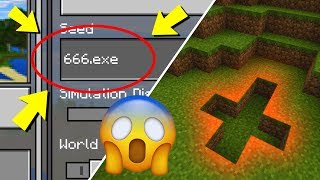 Minecraft quot666exequot World Warning Super Scary Minecraft Seed [upl. by Nahtal752]