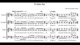 Morten Lauridsen  O nata lux [upl. by Derriey]