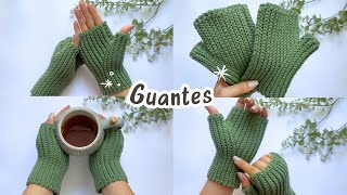 MitonesGuantes Tejidos a Crochet con Punto Deslizado  Tutorial Hebras Crochet [upl. by Otsirc]