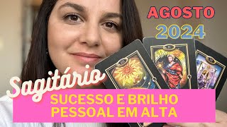 SAGITÁRIO  TAROT DE AGOSTO SUCESSO PROFISSIONAL E ALERTA COM A SAÚDE [upl. by Ahsela223]