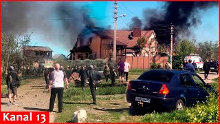 Latest footage of destruction in Russias Belgorod region mistakenly hit by Russian troops [upl. by Annez]