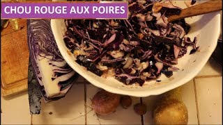 Recette de choux rouge aux poires Végan  n° 1 sur 4 vidéos [upl. by Elocal]