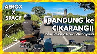 BANDUNG  CIKARANG via WANAYASA PURWAKARTA  Pemanasan aja hehe jalurnya enakeun  AEROX x SPACY [upl. by Ernestus]