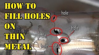 TFS How to Bridge Gaps and Holes on Thin Metal [upl. by Yanrahc182]