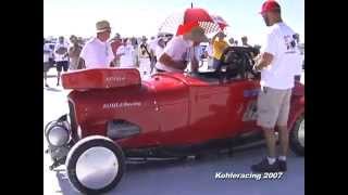 KOHLERACING Bonneville 2007 Ardun Flathead Ford 157mph [upl. by Alban]