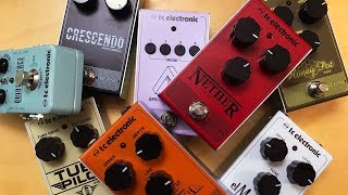 Unboxing and First impressions of 8 pedals from TC Electronics [upl. by Nannette81]