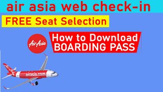 How To Do Air Asia Web Check In Online  Air Asia Web Check In Complete Process Details [upl. by Maryann444]