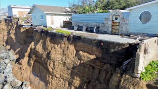 Pacifica coastal EROSION bluffs COLLAPSE [upl. by Ishii411]