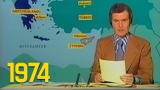 ARD Tagesschau 2000 Uhr mit Wilhelm Wieben 21071974 [upl. by Maribeth949]