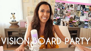 2023 Vision Board Party  How to map out your BIG Goals [upl. by Ijok92]