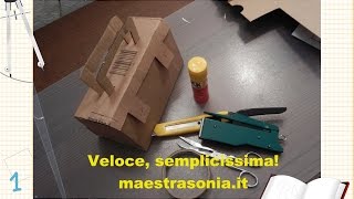 Come realizzare una valigetta in cartone  maestrasoniait [upl. by Krever]