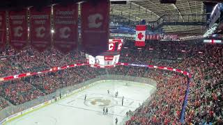 Calgary Flames Goal Horn Live calgaryflames scotiabanksaddledome goflamesgo [upl. by Akirderf]