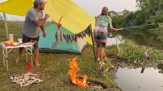 ACAMPAMENTO NO VALÃO COM VARIEDADE DE PEIXESRELATO DE TUDO QUE ESTA ACONTECENDO [upl. by Omle269]