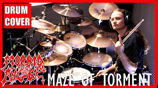 MORBID ANGEL  Maze of Torment drum cover [upl. by Adley]