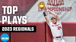 Top defensive plays from 2023 NCAA softball regionals [upl. by Dominique]